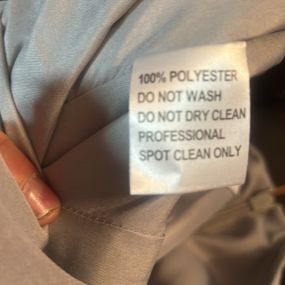 JJ’s House A-line Scoop Tea-Length Chiffon Mother of the Bride Cascading Ruffles - Picture 10 of 10